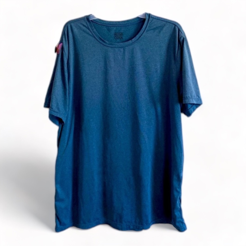 Be Cool Men’s Dri-fit Tee Blue/Gray Size XL